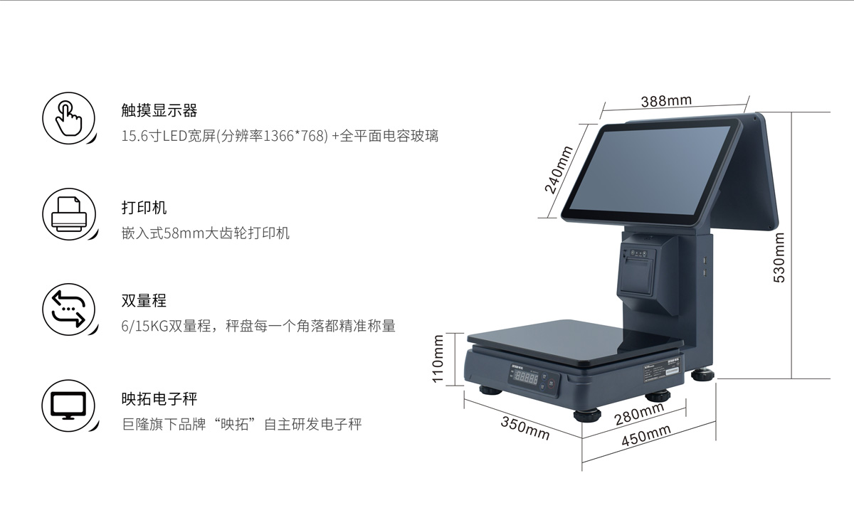 双量程PC计价秤